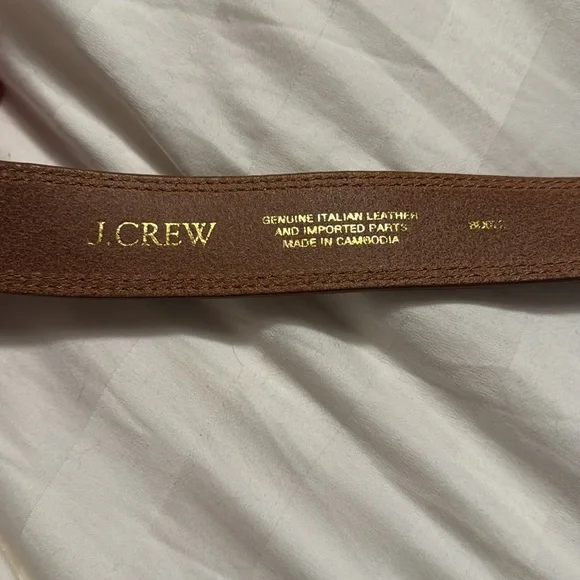 J.Crew Leather belt with large gold buckle BD072 - Picture 4 of 6